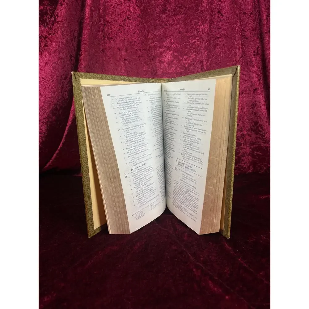Vintage New American Family Holy Bible 1974 1975 Catholic Illustrated Hardcover